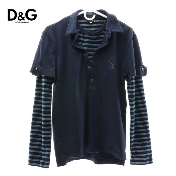 Dolce & Gabbana Long Sleeve Polo Shirt US Women Medium Men Small - Picture 1 of 14